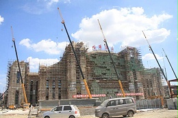 阿米纳氟碳彩涂板应用于哈尔滨火车站改扩建工程